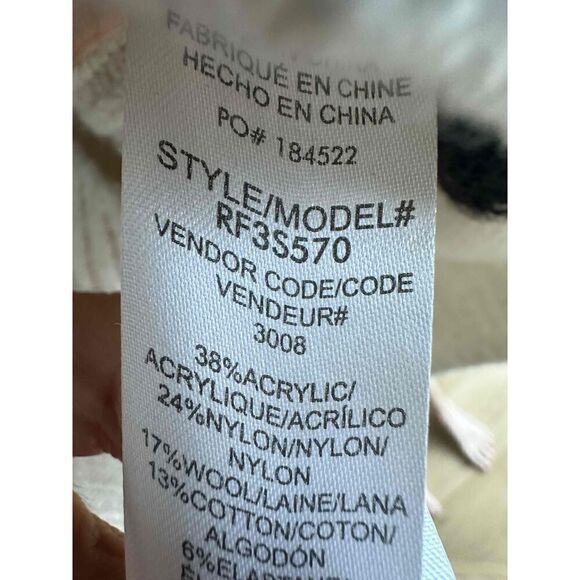 Splendid Womens Knitted Cardigan Size Small Black Striped Long Sleeve - Picture 4 of 5